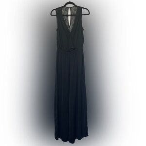 Ark & Co Sleeveless Wide Leg Jumpsuit Size Medium Tall in Black